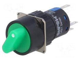 Switch: rotary | Pos: 2 | SPDT | 3A/220VAC | 2A/24VDC | -20÷55°C | 50mΩ