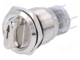 Switch: rotary | Pos: 2 | SPDT | 0.5A/220VAC | 1A/24VDC | -20÷55°C | 50mΩ