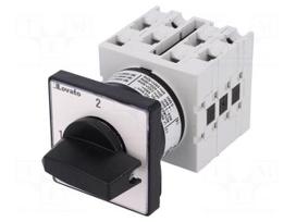 Switch: cam switch | Stabl.pos: 2 | 16A | 1-2 | Poles: 3 | Pos: 2 | -25÷55°C