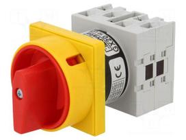 Switch: cam switch | Stabl.pos: 2 | 20A | 0-1 | Poles: 3 | Pos: 2 | -25÷55°C