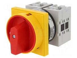 Switch: cam switch | Stabl.pos: 2 | 40A | 0-1 | Poles: 4 | Pos: 2 | -25÷55°C