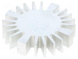 Heatsink | LED | Ø: 50mm | H: 10mm | 2.3K/W