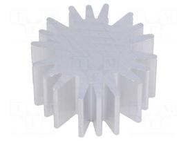 Heatsink | LED | Ø: 20mm | H: 10mm | 6.3K/W