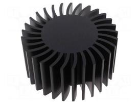 Heatsink | LED | Ø: 145mm | H: 75mm | Colour: black