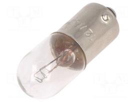 Filament lamp: bayonet | BA9S | 12VDC | 100mA | Bulb: T3 1/4 | 1.2W