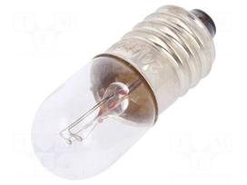Filament lamp: miniature | E10 | 24VDC | 50mA | Bulb: cylindrical | 1.2W