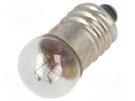 Filament lamp: miniature | E10 | 24VDC | 50mA | Bulb: spherical | 1.2W