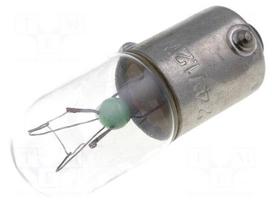 Filament lamp: bayonet | BA9S | 24VDC | 50mA | Bulb: T3 1/4 | 1.2W | 3.8lm