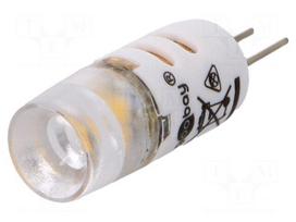 LED lamp | warm white | G4 | 12VDC | 12VAC | 90lm | 1.2W | 300° | 2700K