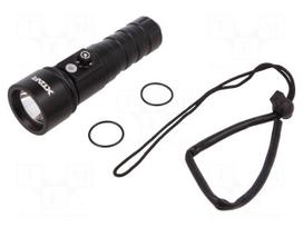 Torch: LED diving | L: 155mm | 60/200/600/1100lm | Ø: 46mm | IPX8 | 6000K