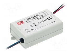 Power supply: switched-mode | LED | 25.2W | 9÷24VDC | 1050mA | IP42