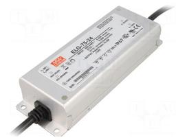 Power supply: switched-mode | LED | 75.6W | 24VDC | 3.15A | 180÷295VAC