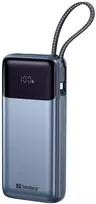 Sandberg 20000 mAh powerbankas su integruotu USB-C laidu, PD 67 W