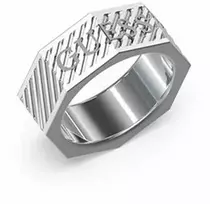 Papuošalas GUESS JUMR03030WST. Žiedas, Spalva auksinė. Vyriškas.