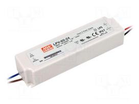 Power supply: switched-mode | LED | 60W | 24VDC | 2.5A | 90÷264VAC | IP67