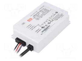 Power supply: switched-mode | LED | 65W | 36VDC | 1.8A | 180÷295VAC
