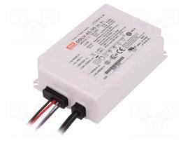 Power supply: switched-mode | LED | 45W | 36VDC | 1.25A | 90÷295VAC