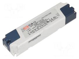 Power supply: switched-mode | LED | 12W | 15÷24VDC | 500mA | 110÷295VAC