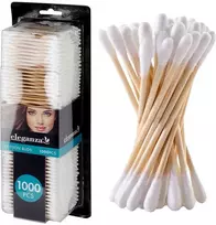 Home Styling Collection Eleganza kosmetiniai lazdelės, 1000 vnt. bambuko ir medvilnės