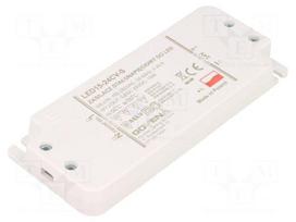 Power supply: switched-mode | LED | 15W | 24VDC | 0.63A | 185÷265VAC