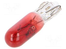 Filament lamp: automotive | W2x4.6d | red | 12V | 1.2W | VISIONPRO | T5