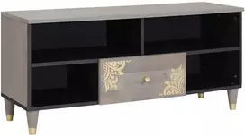 Televizoriaus spintelė su stalčių Pilka 100 x 33 x 46 cm