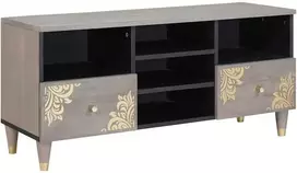 Televizoriaus spintelė su stalčių Pilka 100 x 33 x 46 cm