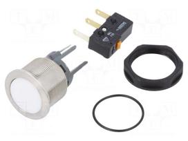 Switch: vandal resistant | Pos: 2 | SPDT | 3A/250VAC | IP65 | ON-(ON)