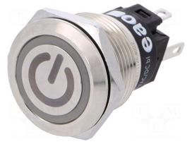 Switch: vandal resistant | Pos: 2 | SPDT | 3A/240VAC | 3A/240VDC | blue