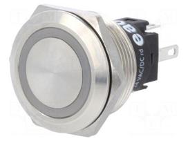 Switch: vandal resistant | Pos: 2 | SPDT | 3A/240VAC | 3A/240VDC | red