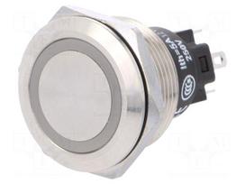 Switch: vandal resistant | Pos: 2 | SPDT | 3A/240VAC | 3A/240VDC | green