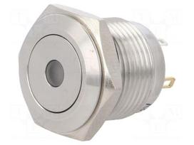Switch: vandal resistant | Pos: 2 | SPST-NO | 2A/36VDC | IP65 | OFF-(ON)
