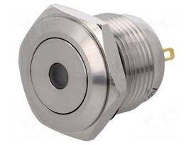 Switch: vandal resistant | Pos: 2 | SPST-NO | 2A/36VDC | IP65 | OFF-(ON)