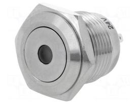 Switch: vandal resistant | Pos: 2 | SPST-NO | 2A/36VDC | IP65 | OFF-(ON)