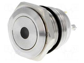 Switch: vandal resistant | Pos: 2 | SPST-NO | 2A/36VDC | IP65 | OFF-(ON)