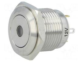Switch: vandal resistant | Pos: 2 | SPST-NO | 2A/36VDC | IP65 | OFF-(ON)