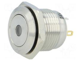 Switch: vandal resistant | Pos: 2 | SPST-NO | 2A/36VDC | IP65 | OFF-(ON)