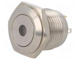 Switch: vandal resistant | Pos: 2 | SPST-NO | 2A/36VDC | IP65 | OFF-(ON)