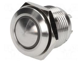 Switch: vandal resistant | Pos: 2 | SPST-NO | 2A/36VDC | IP65 | OFF-(ON)