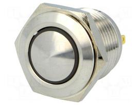 Switch: vandal resistant | Pos: 2 | SPST-NO | 2A/36VDC | IP65 | OFF-(ON)