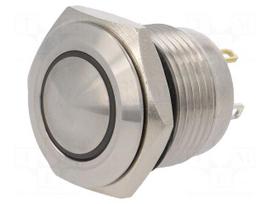 Switch: vandal resistant | Pos: 2 | SPST-NO | 2A/36VDC | IP65 | OFF-(ON)