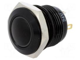 Switch: vandal resistant | Pos: 2 | SPST-NO | 2A/36VDC | IP65 | OFF-(ON)