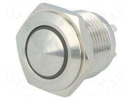 Switch: vandal resistant | Pos: 2 | SPST-NO | 2A/36VDC | IP65 | OFF-(ON)