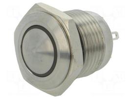 Switch: vandal resistant | Pos: 2 | SPST-NO | 2A/36VDC | IP65 | OFF-(ON)