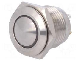 Switch: vandal resistant | Pos: 2 | SPST-NO | 2A/36VDC | IP65 | OFF-(ON)