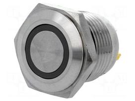 Switch: vandal resistant | Pos: 2 | SPST-NO | 2A/36VDC | IP65 | OFF-(ON)