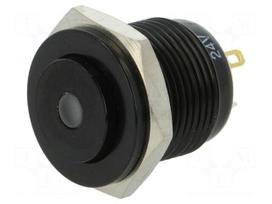 Switch: vandal resistant | Pos: 2 | SPST-NO | 2A/36VDC | IP65 | OFF-(ON)