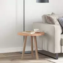 Stalo viršus Ø 50 x 2,5 cm Apvali Kietas ąžuolo medis