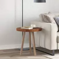 Stalo viršus Ø 50 x 4 cm Apvali Kietas ąžuolo medis