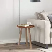 Stalo viršus Ø 40 x 2,5 cm Apvali Kietas ąžuolo medis